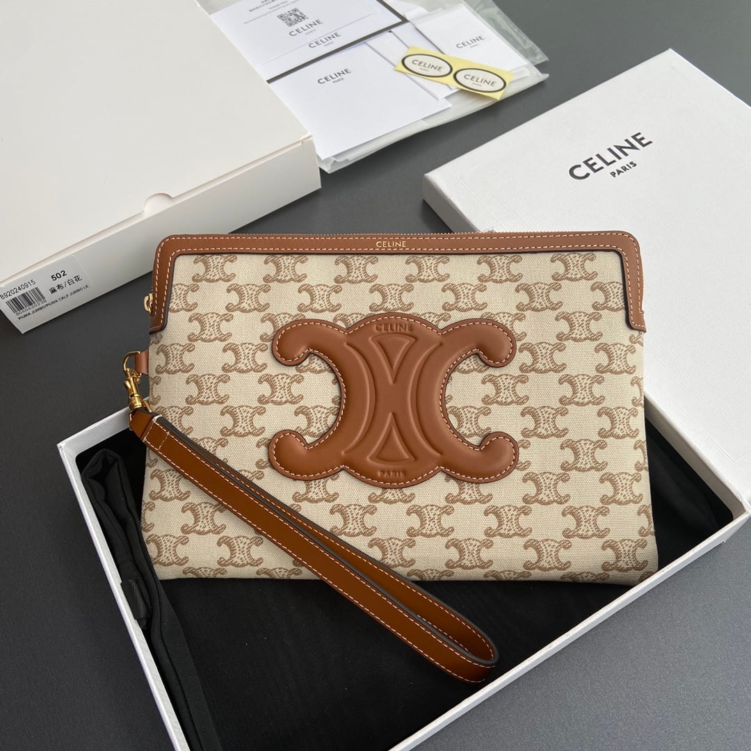 Triomphe Clutch - 10J502FES.04LU502 Celine 10J502FES.04LU502