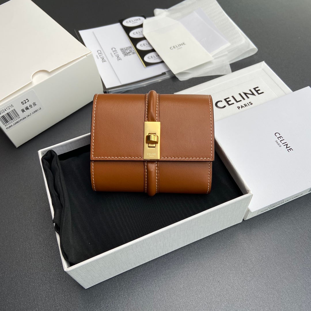 Triomphe Wallet - 10M523GCG.04LU523 - коричневый - 3C6DCA Celine 10M523GCG.04LU523
