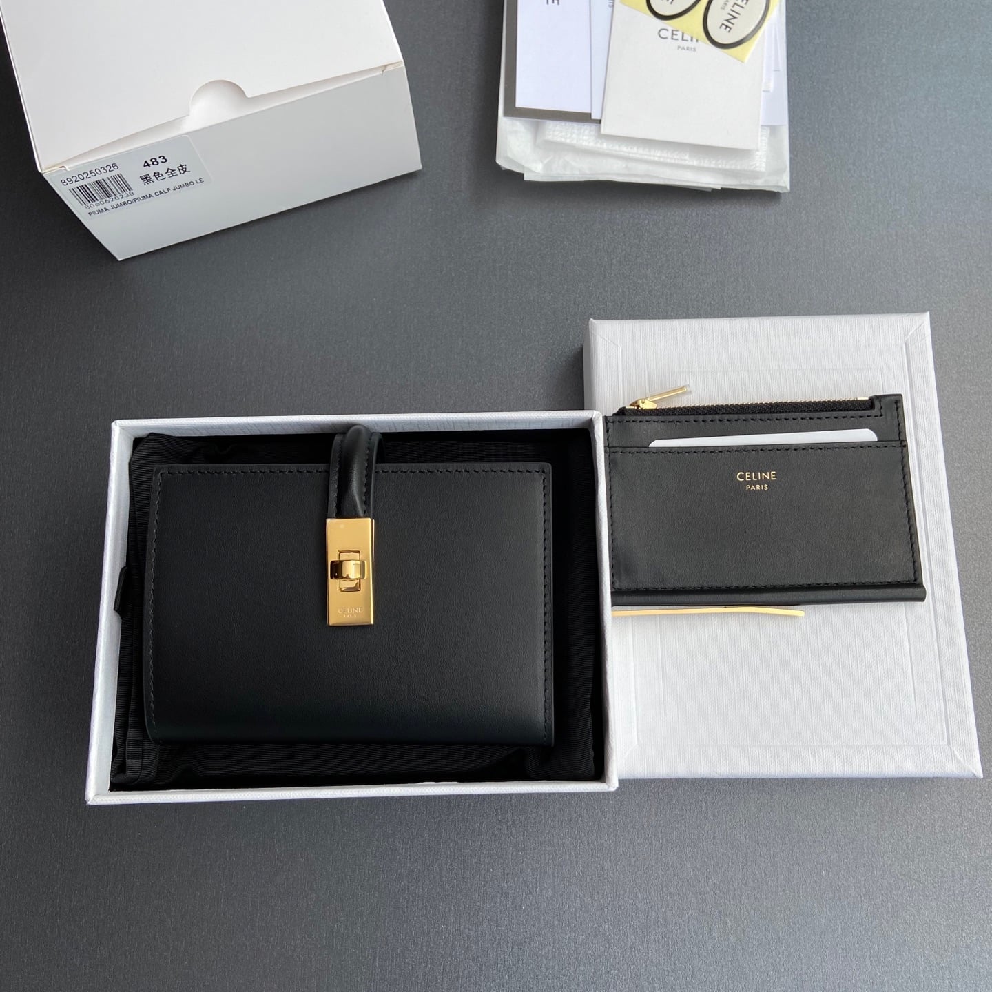 Triomphe Wallet - 10M483CQ7.04LU483 - черный Celine 10M483CQ7.04LU483
