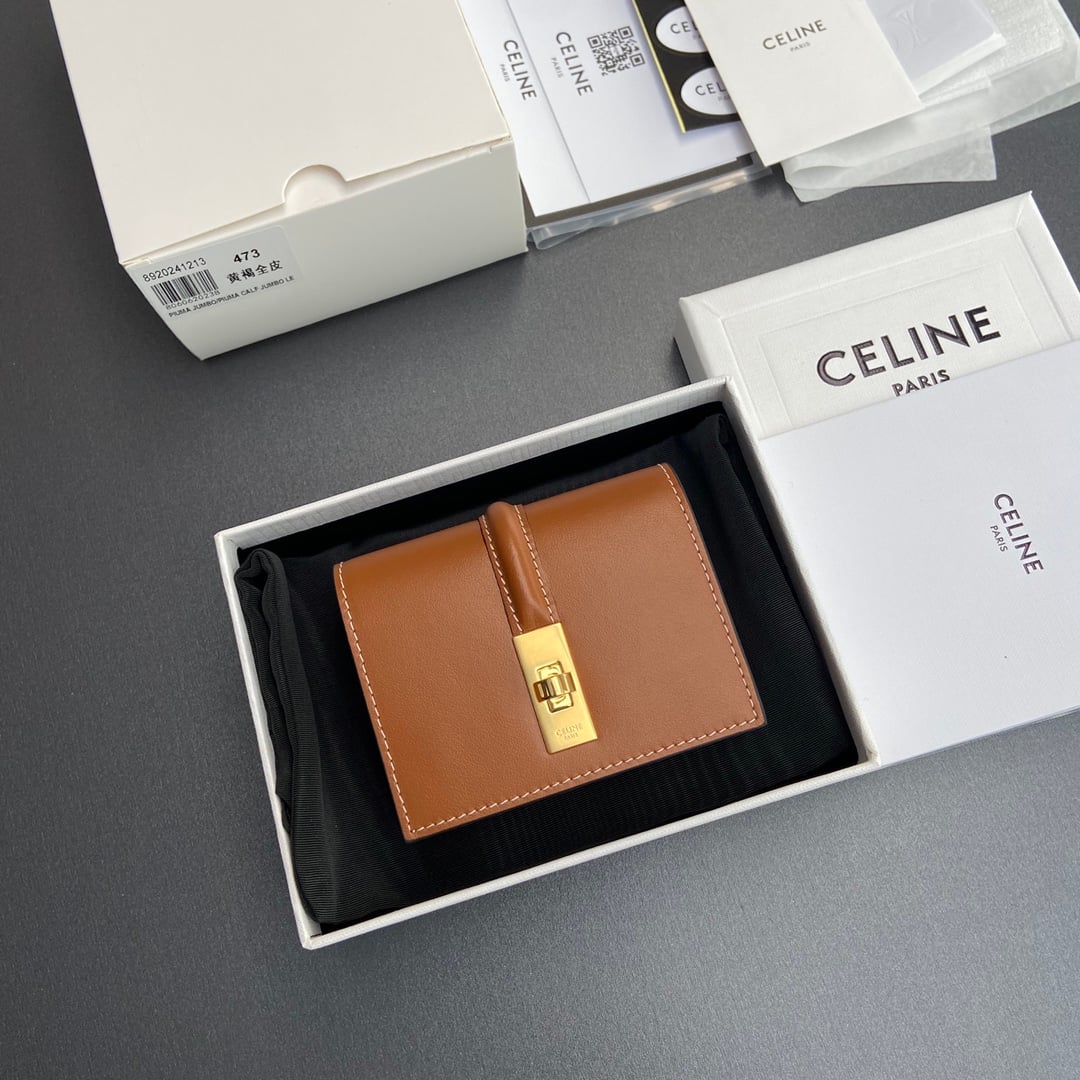 Triomphe Card Holder - 10M473GCG.38NO473 - коричневый Celine 10M473GCG.38NO473