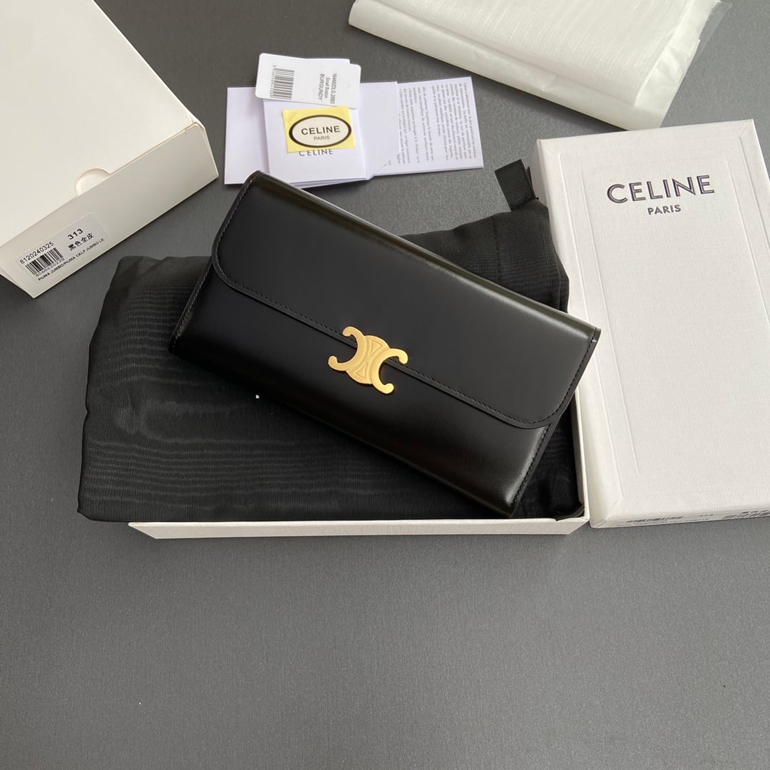 Triomphe Wallet - 10E313DPV.38NO312 - черный Celine 10E313DPV.38NO312