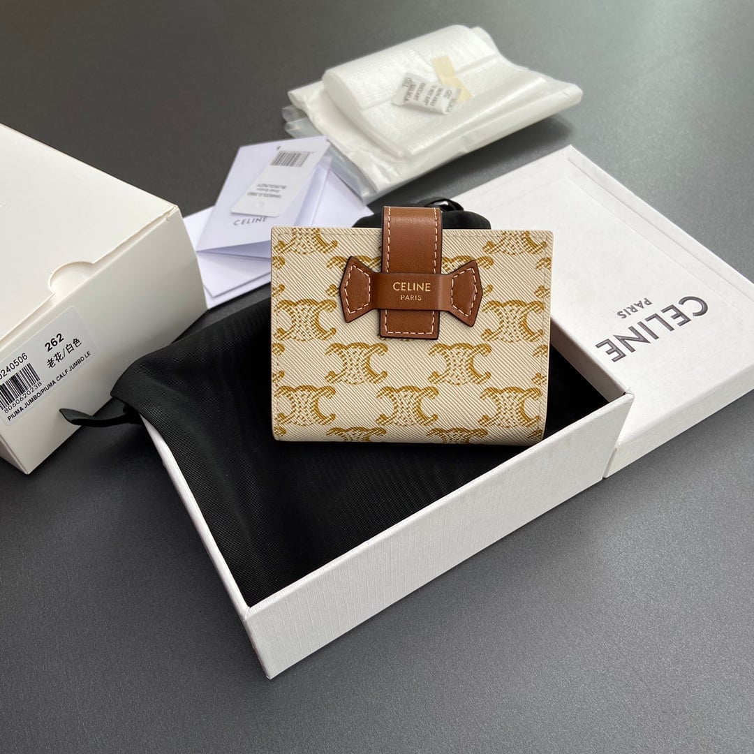 Triomphe Wallet - 10H262DB7.04LU - белый Celine 10H262DB7.04LU