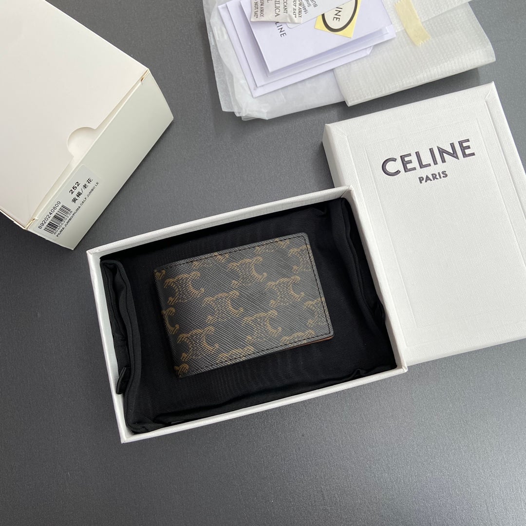 Triomphe Card Holder - 10M252BZR.04LI - коричневый Celine 10M252BZR.04LI