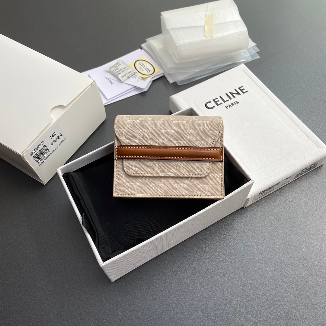 Triomphe Business Card Holder - 10E242BZ904.LU - серо-бежевый Celine 10E242BZ904.LU