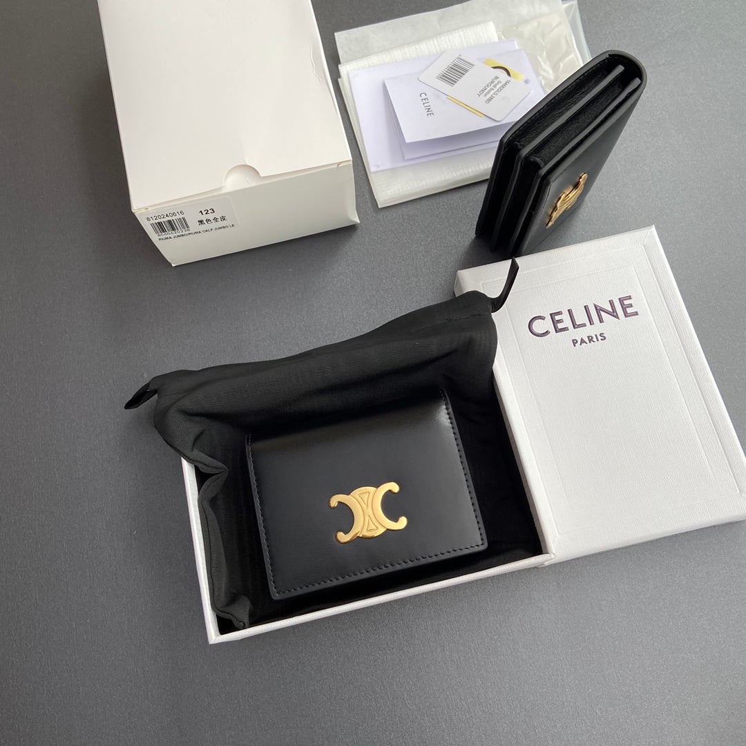 Triomphe Business Card Holder - 10M123FOZ.38NO122 - черный Celine 10M123FOZ.38NO122