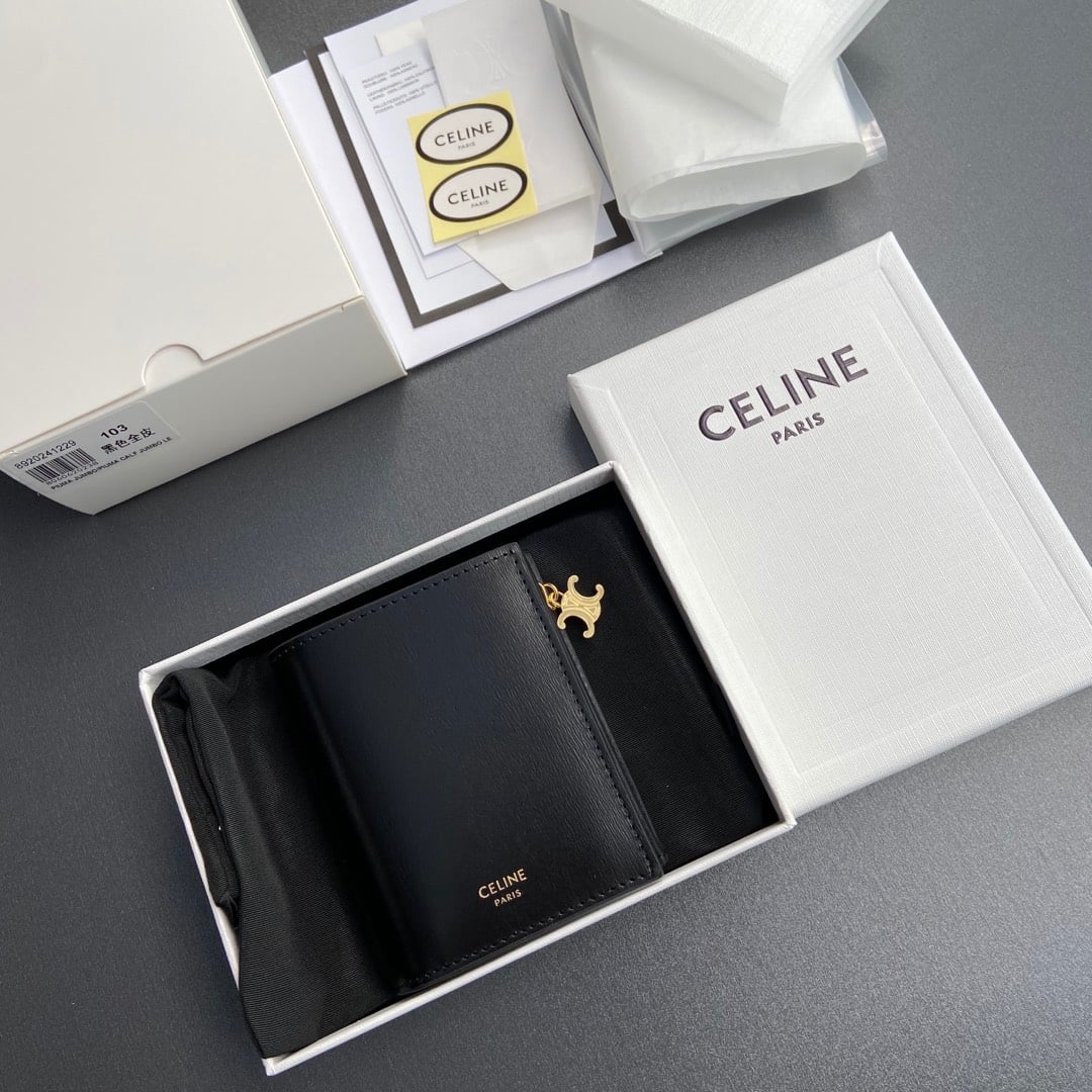 Triomphe Wallet - 10M103FVO.38NO102 - черный - 5899D7 Celine 10M103FVO.38NO102