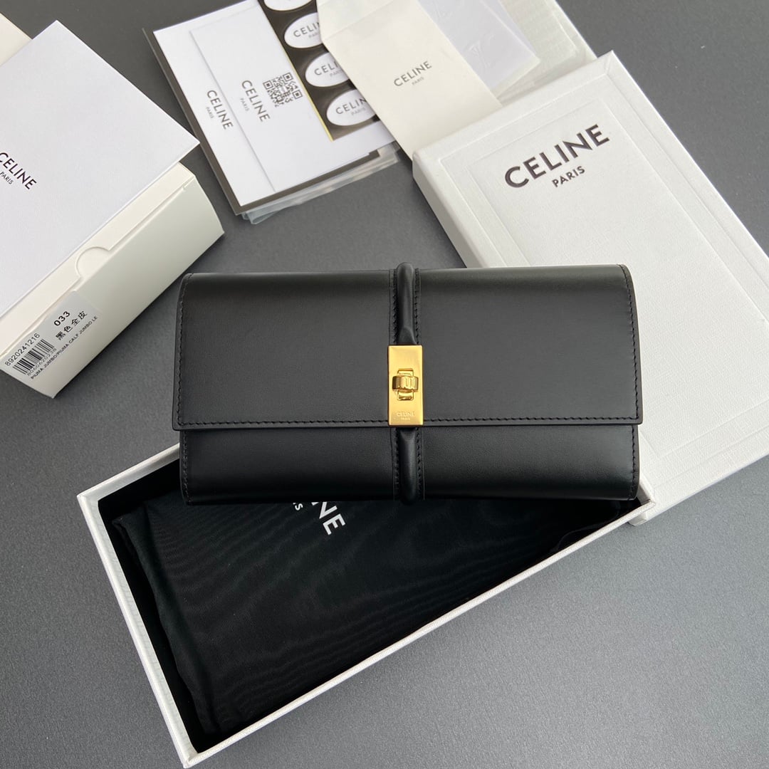Triomphe Wallet - 10M033CQ7.04LU033 - черный - DB56C3 Celine 10M033CQ7.04LU033