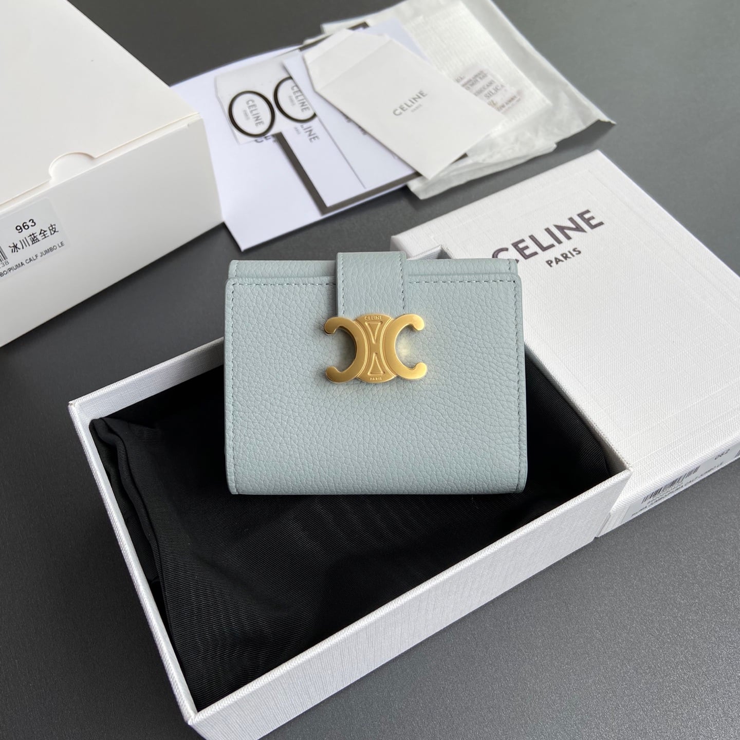 Victoire Wallet - 10M963GHH.38NO962 - ледяной голубой Celine 10M963GHH.38NO962
