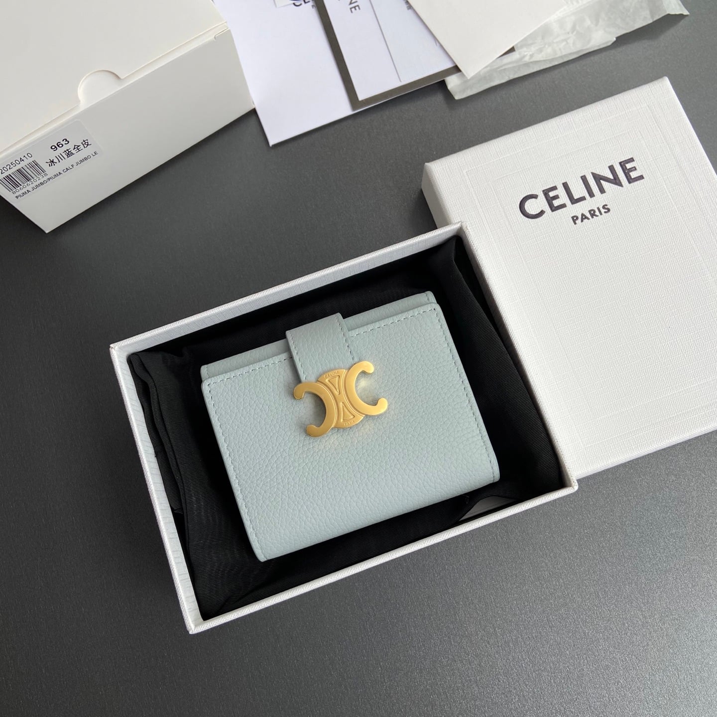 Victoire Wallet - 10M963GHH.38NO962 - ледяной голубой Celine 10M963GHH.38NO962