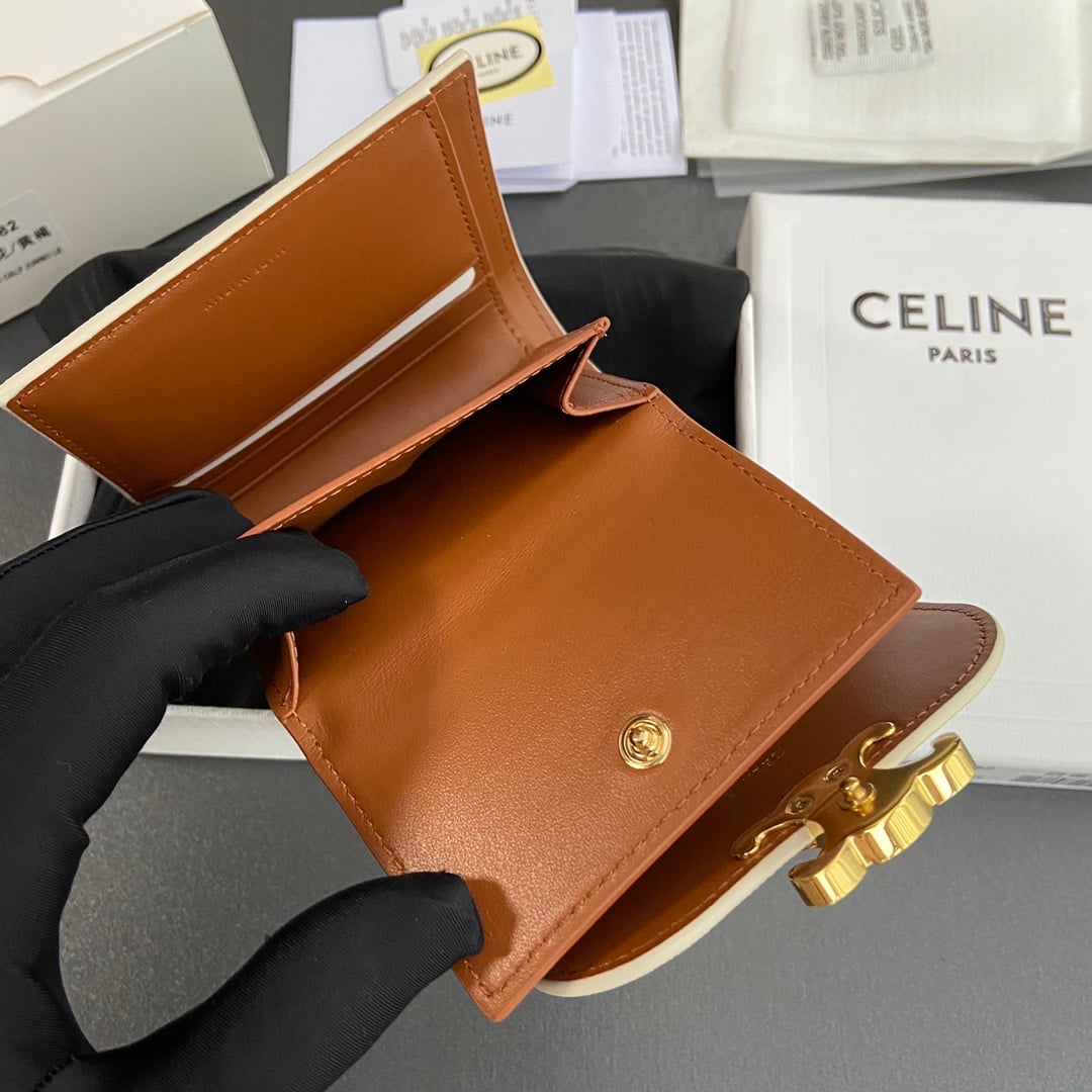 Triomphe Wallet - 10D782CQH.04LU783 - белый Celine 10D782CQH.04LU783