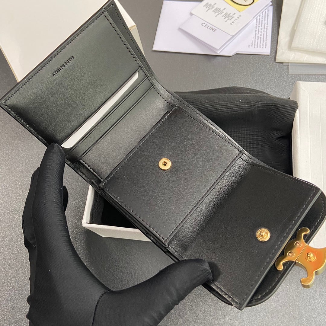 Triomphe Wallet - 10D782CQH.04LU783 - DE6E94 Celine 10D782CQH.04LU783