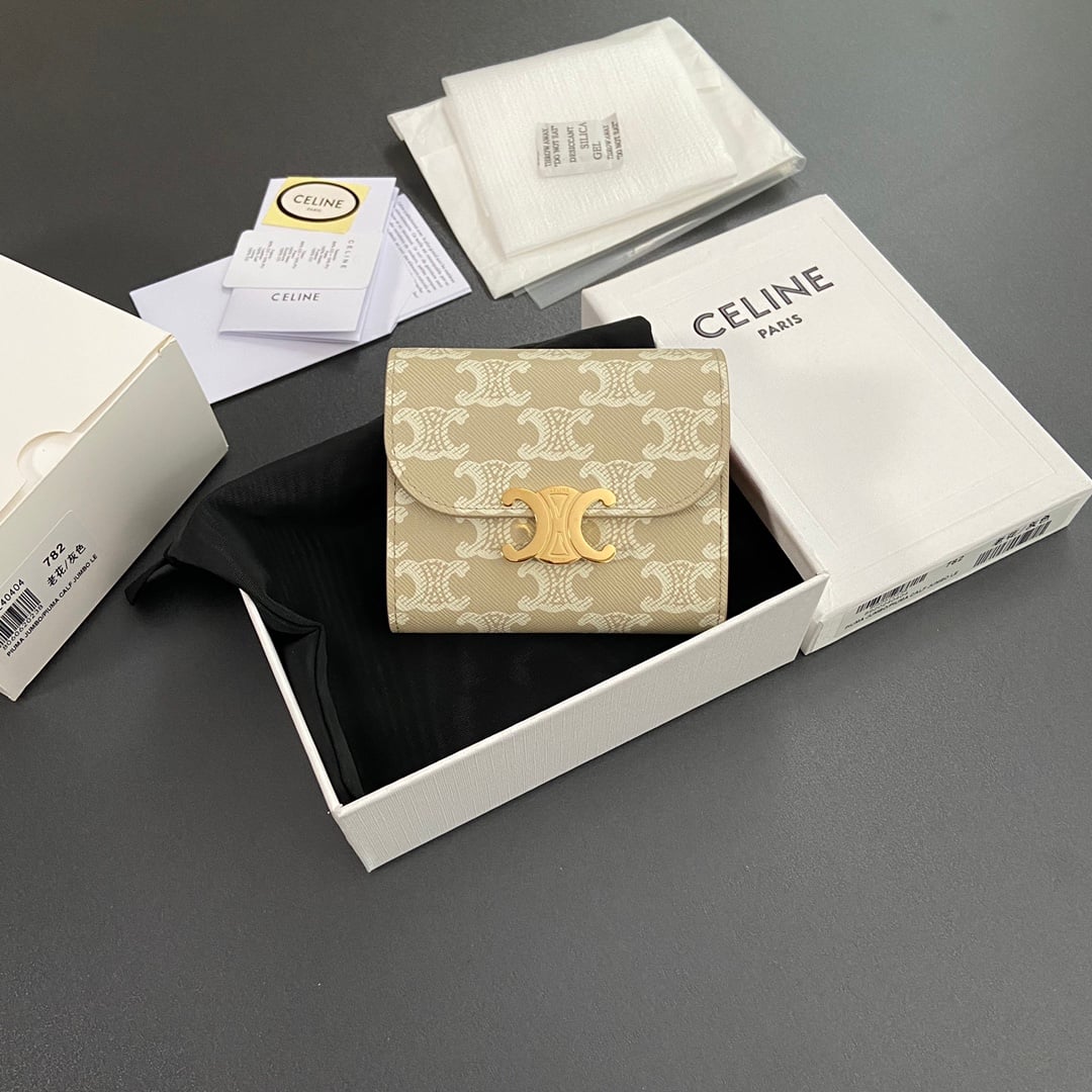 Triomphe Wallet - 10D782CQH.04LU783 - 6D7C06 Celine 10D782CQH.04LU783