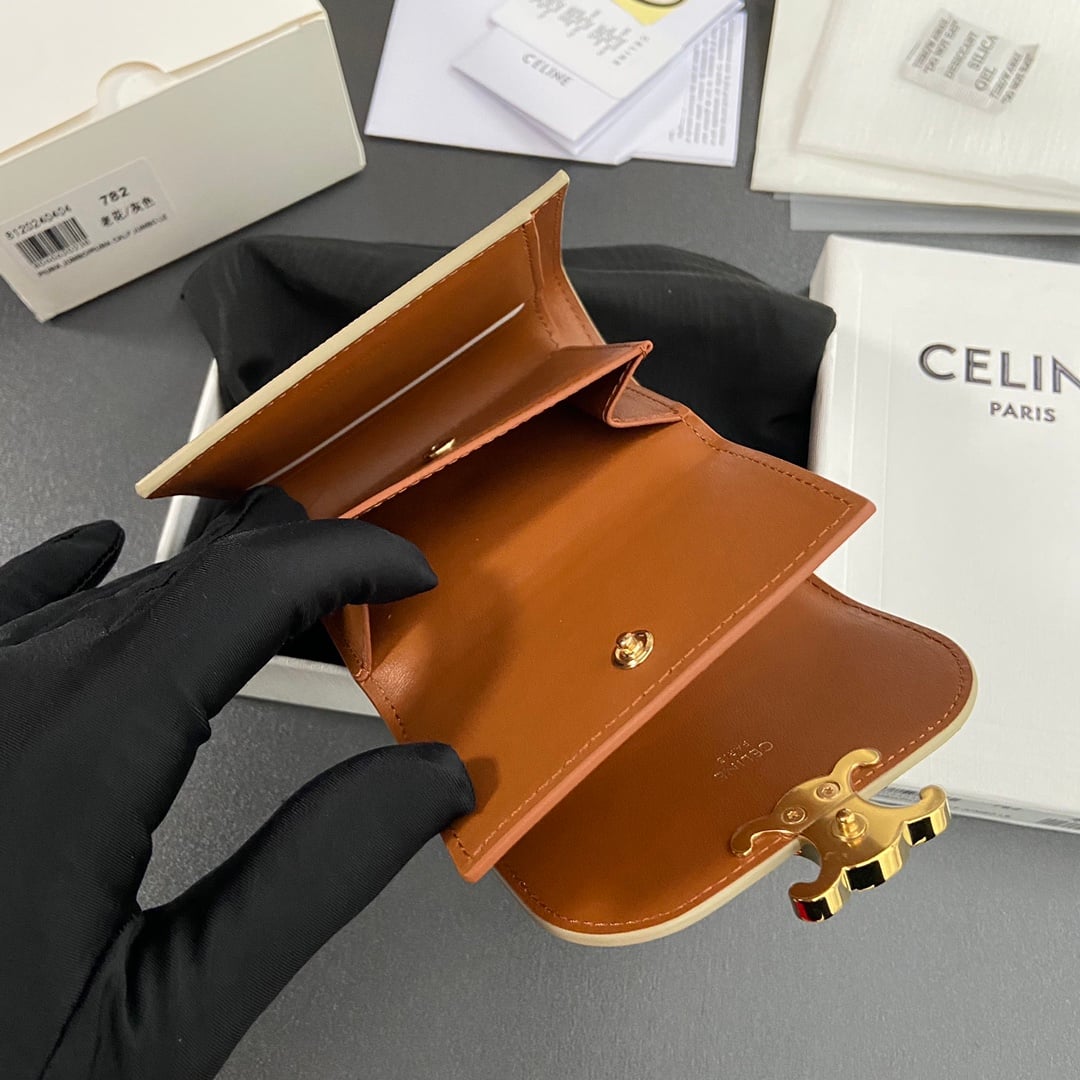 Triomphe Wallet - 10D782CQH.04LU783 - 6D7C06 Celine 10D782CQH.04LU783