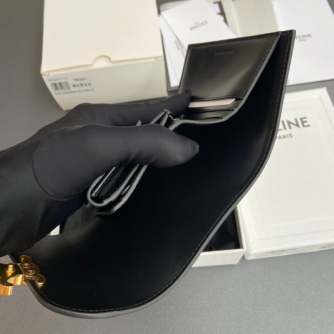 Triomphe Wallet - 10D782CQH.04LU783 - черный - F9CEB5 Celine 10D782CQH.04LU783