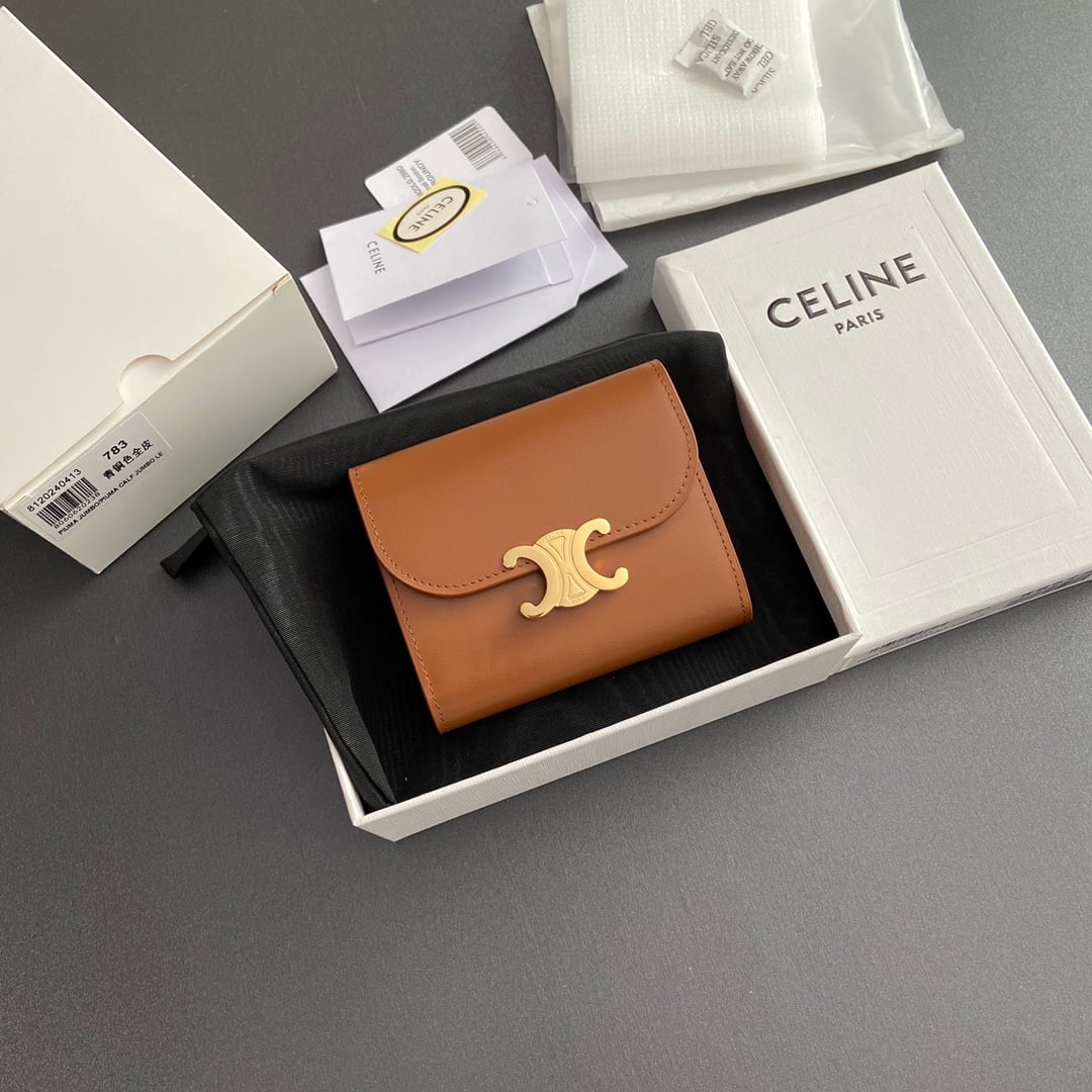 Triomphe Wallet - 10D782CQH.04LU783 - 58B676 Celine 10D782CQH.04LU783