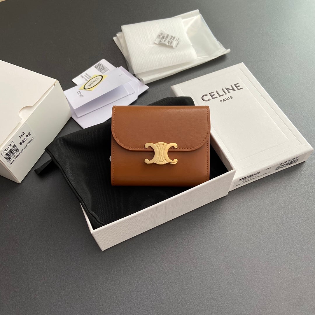Triomphe Wallet - 10D782CQH.04LU783 - 58B676 Celine 10D782CQH.04LU783