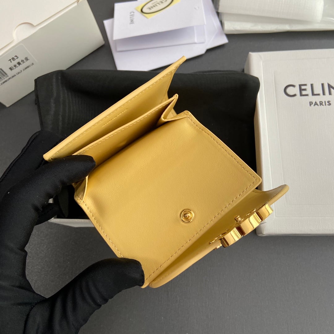 Triomphe Wallet - 10D782CQH.04LU783 - желтый Celine 10D782CQH.04LU783