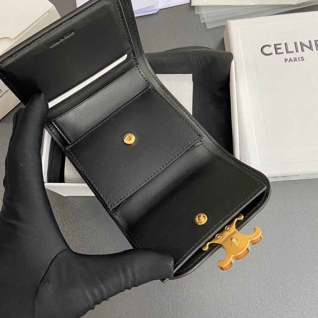 Triomphe Wallet - 10D782CQH.04LU783 - черный - AE61AF Celine 10D782CQH.04LU783
