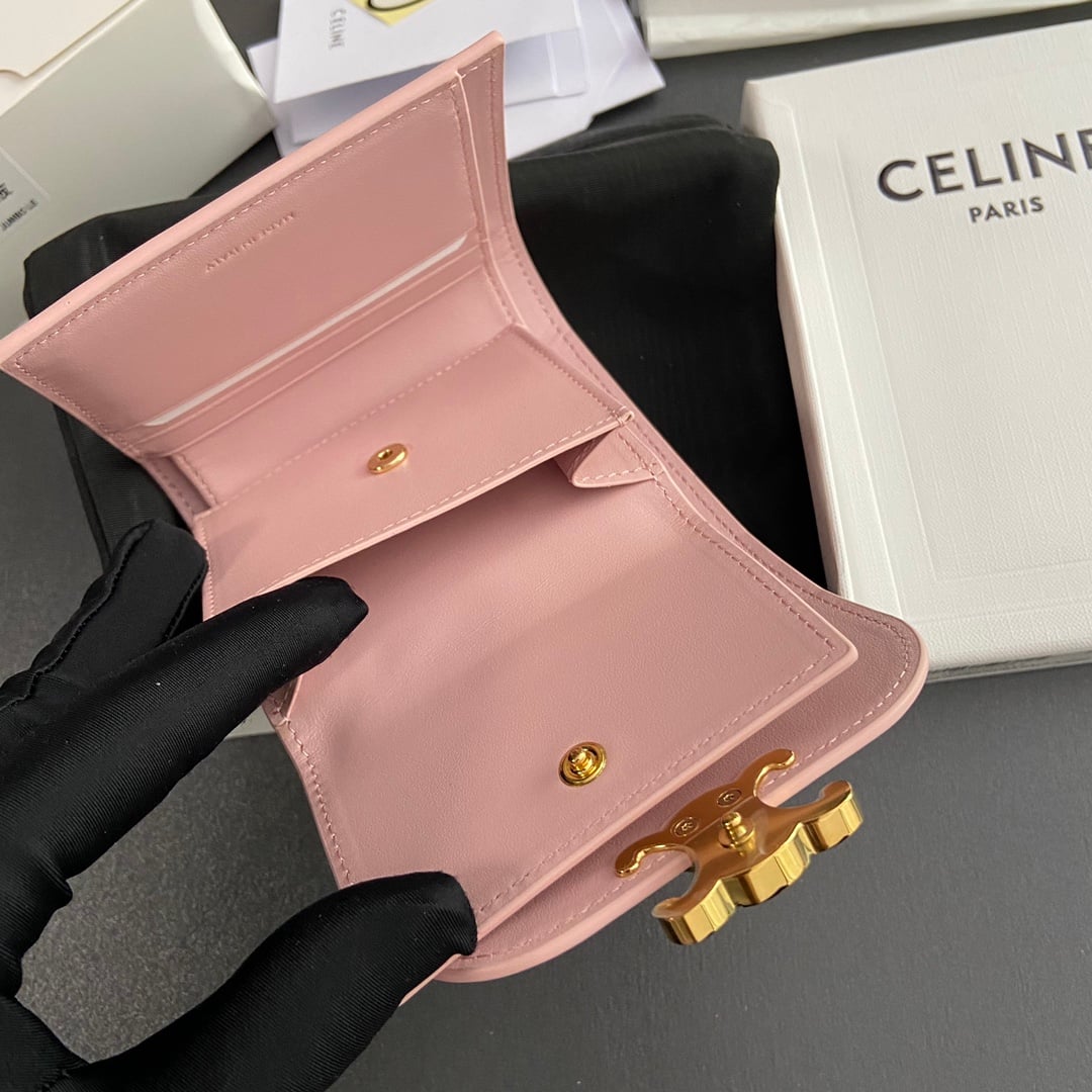 Triomphe Wallet - 10D782CQH.04LU783 - пудрово-розовый Celine 10D782CQH.04LU783
