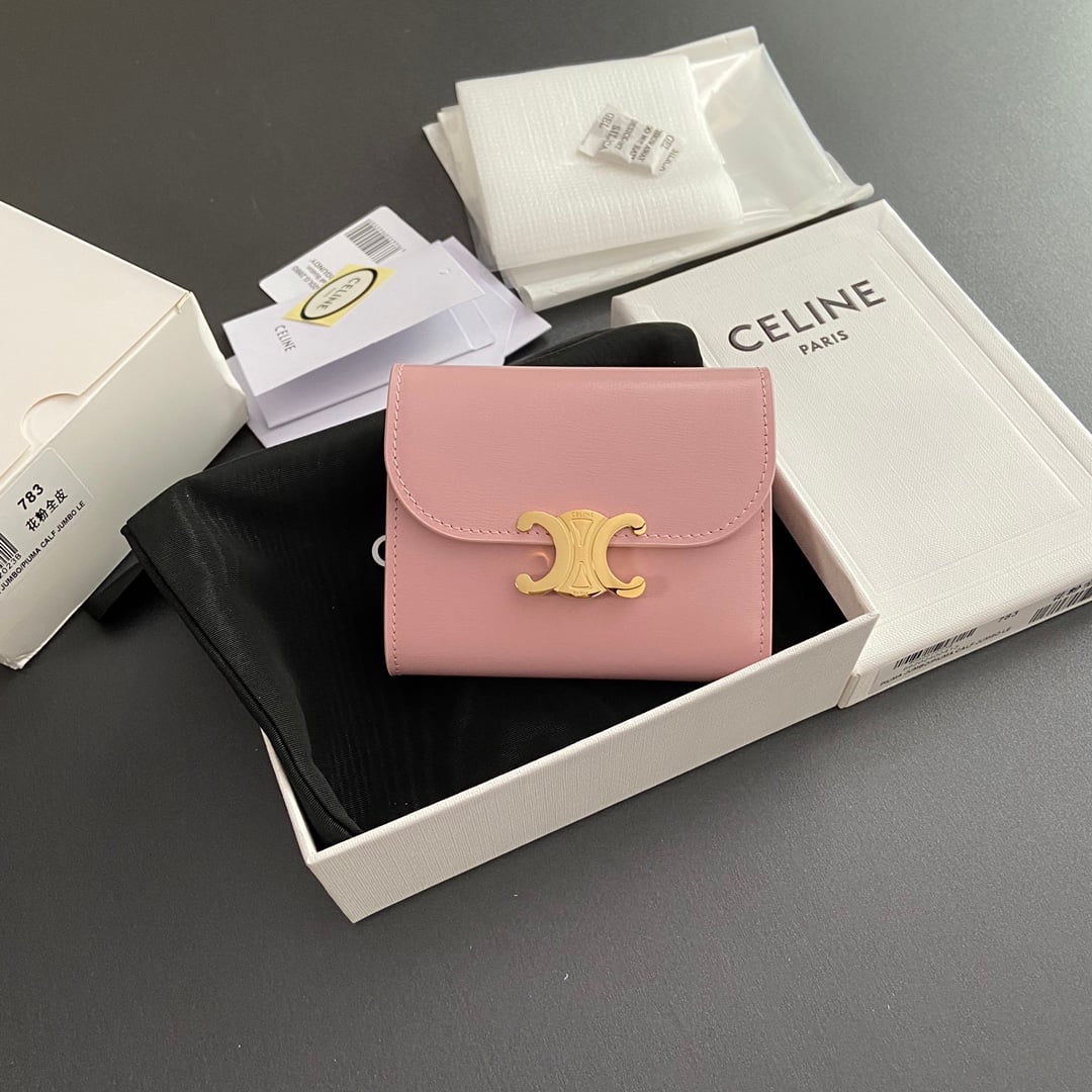 Triomphe Wallet - 10D782CQH.04LU783 - пудрово-розовый Celine 10D782CQH.04LU783