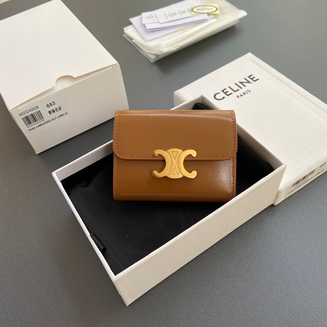 Triomphe Card Holder - 10l653DS3.04LU652 Celine 10l653DS3.04LU652