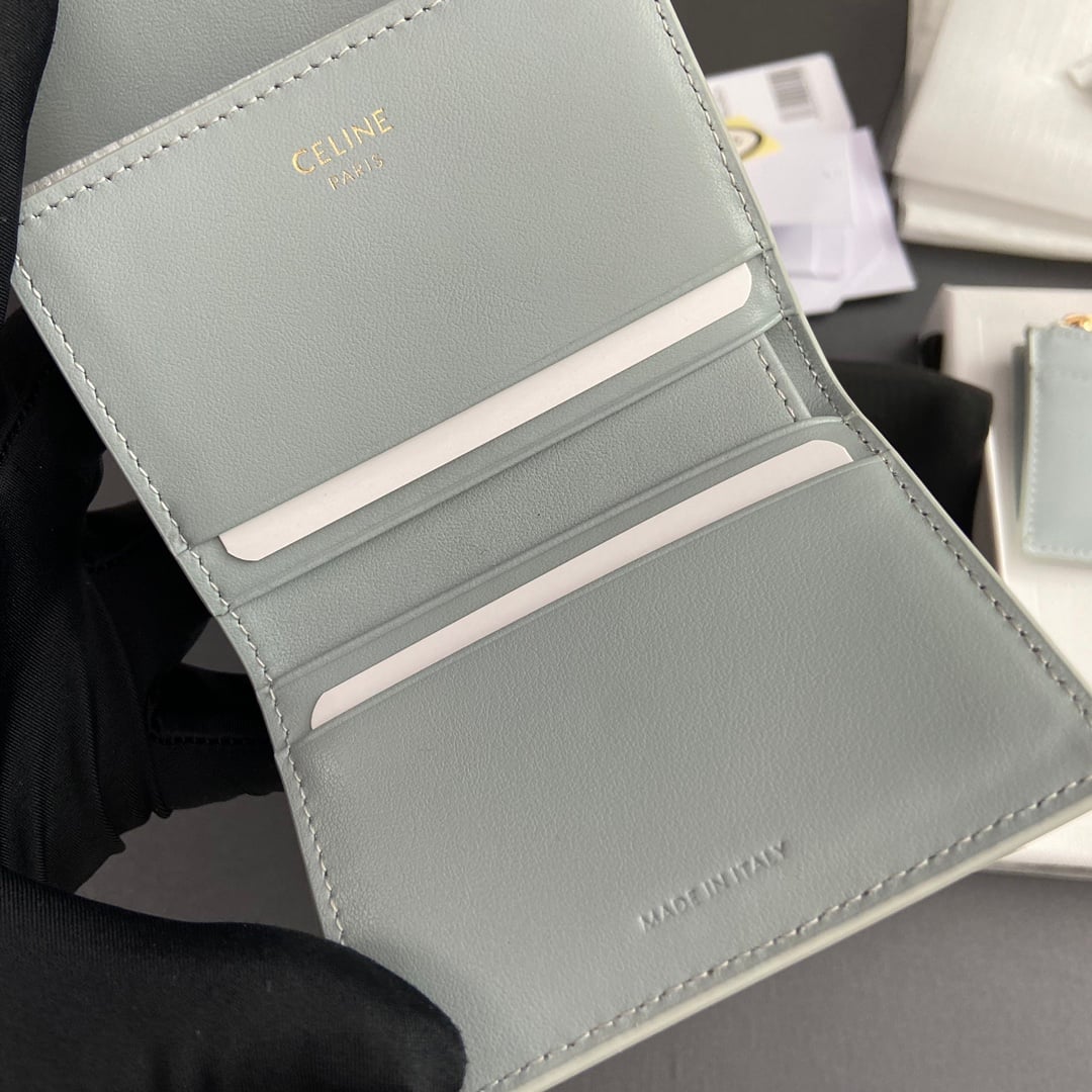Triomphe Card Holder - 10l653DS3.04LU652 - ледяной голубой Celine 10l653DS3.04LU652