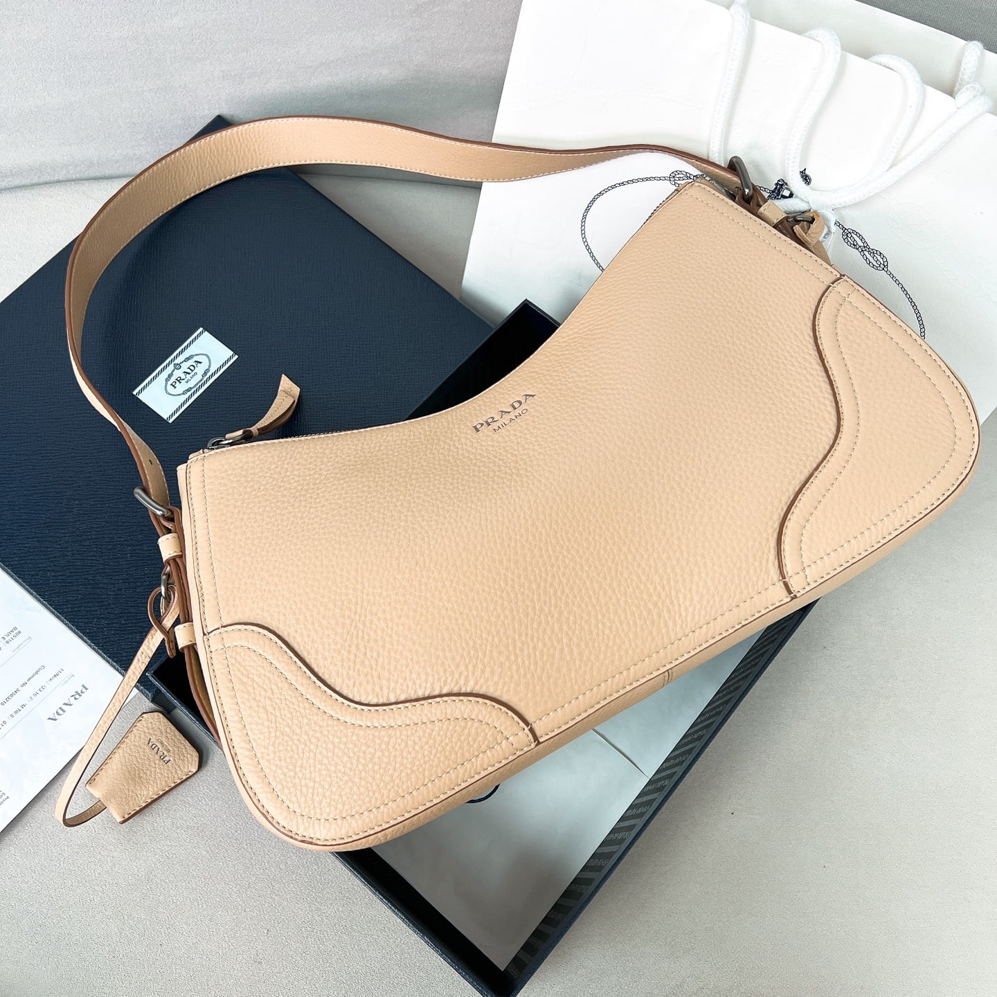 Hobo - 1BC280 - бежевый Prada 1BC280