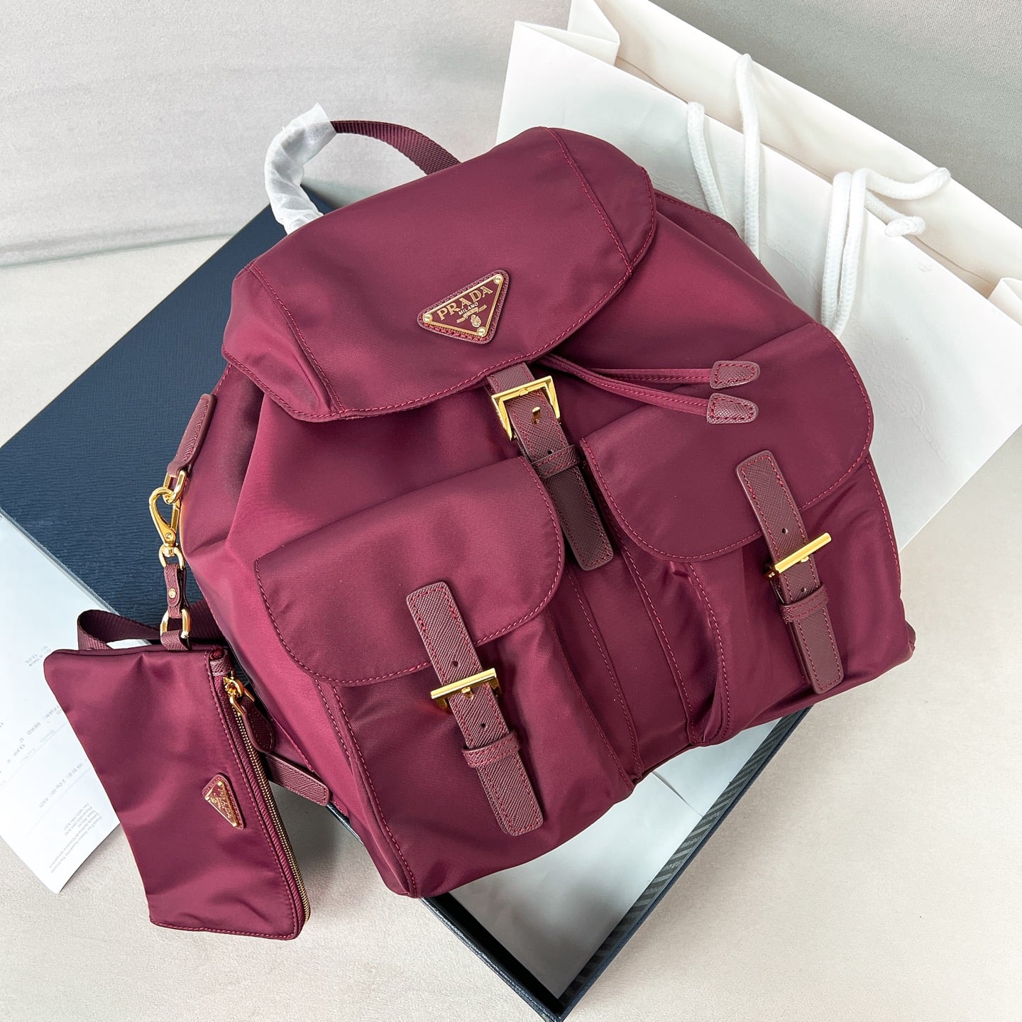 Backpack - 1BZ811 - бордовый Prada 1BZ811
