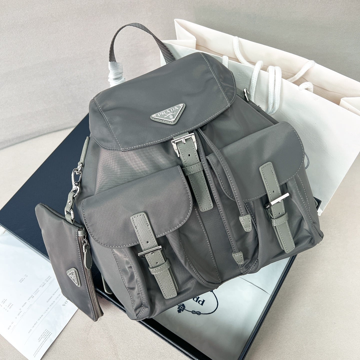 Backpack - 1BZ811 - 75B6B6 Prada 1BZ811
