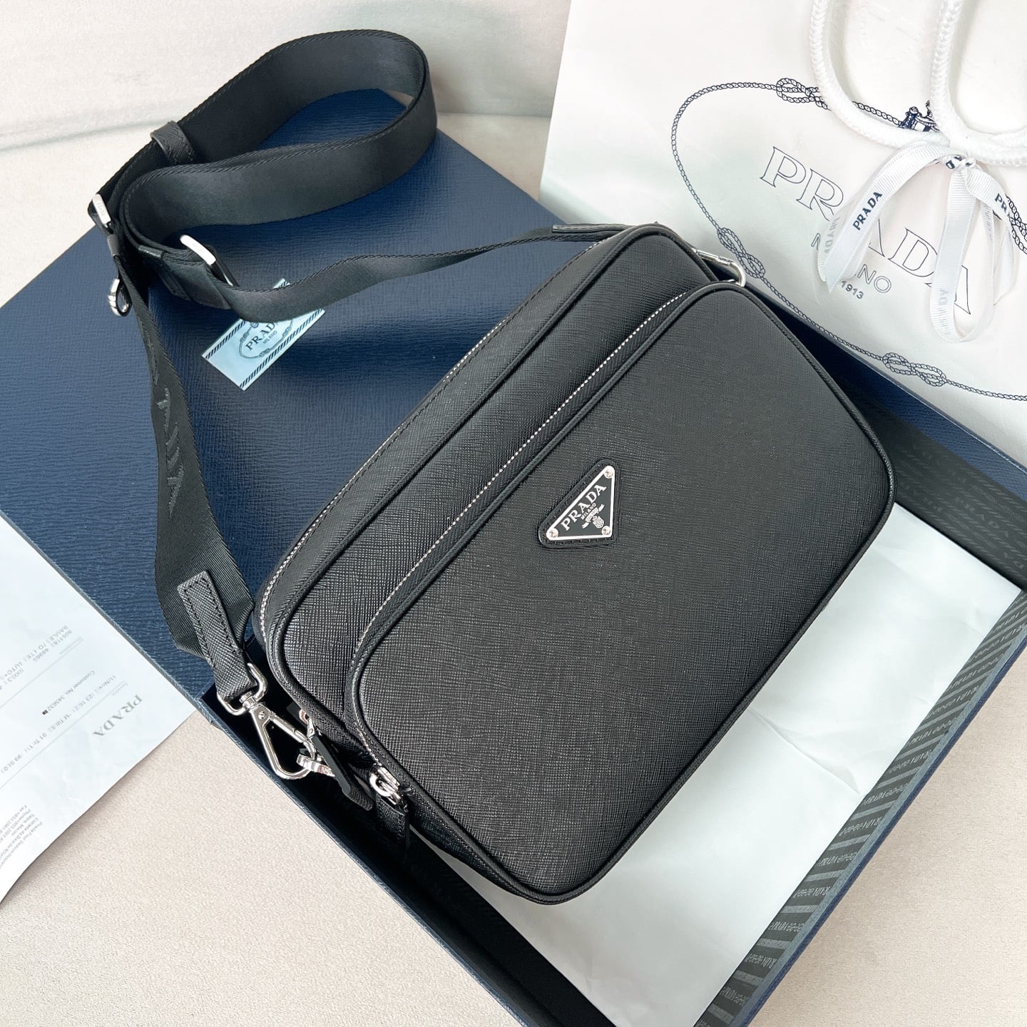 Messenger - 2VH210 - черный - F8291C Prada 2VH210