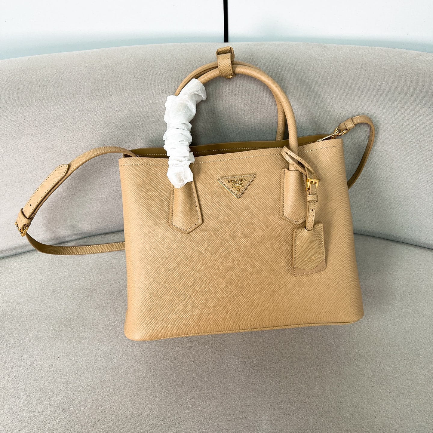 Bag - 1BG775 - бежевый Prada 1BG775