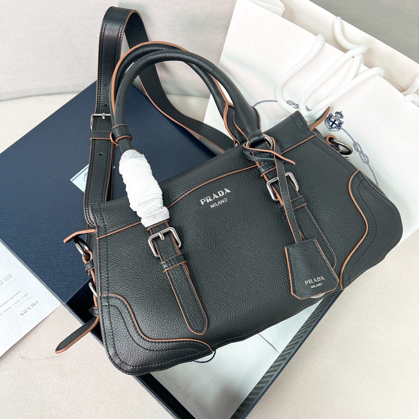 Tote - 1BG604 - черный - 2C2A6B Prada 1BG604