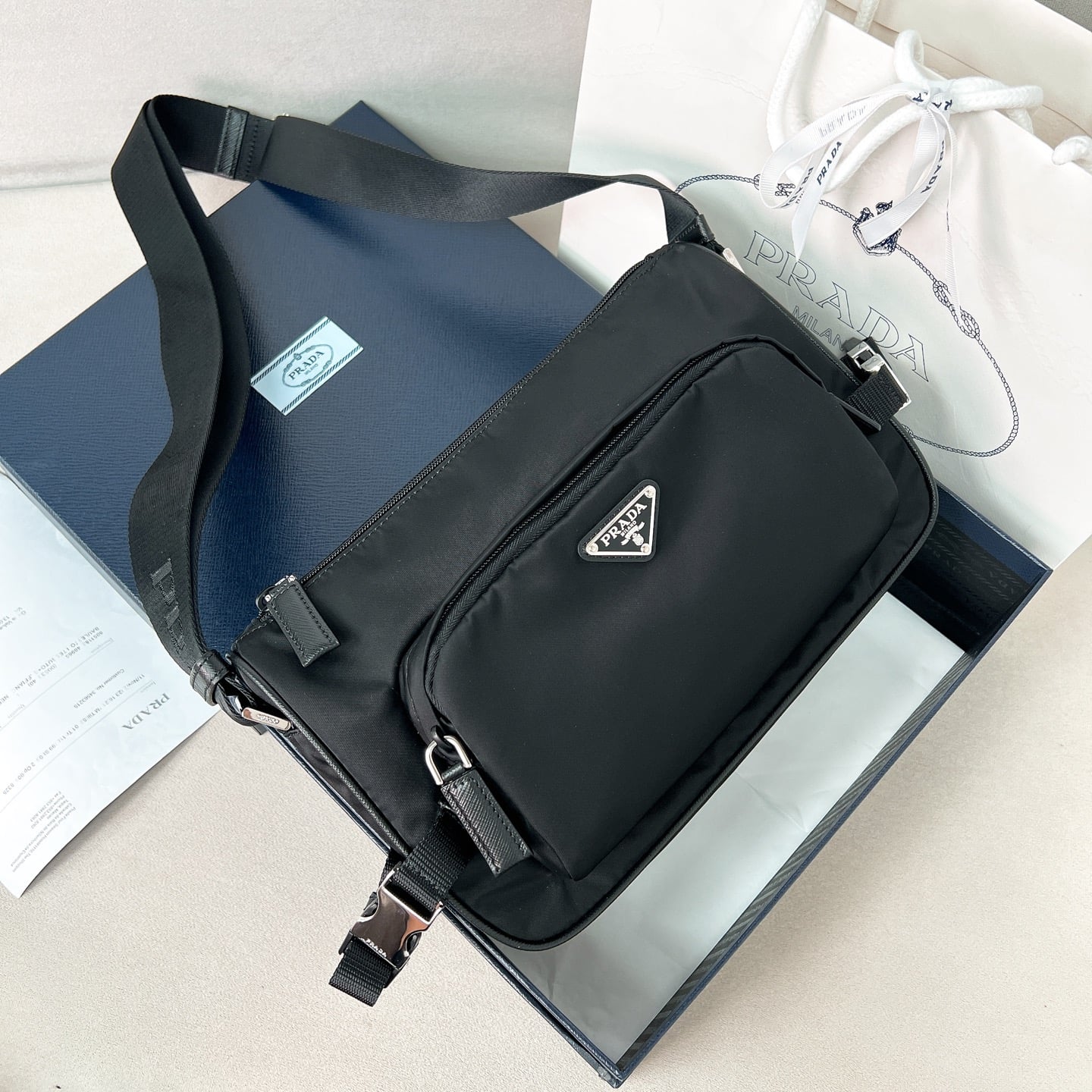 Messenger - 2VH192 - черный - 0093AF Prada 2VH192