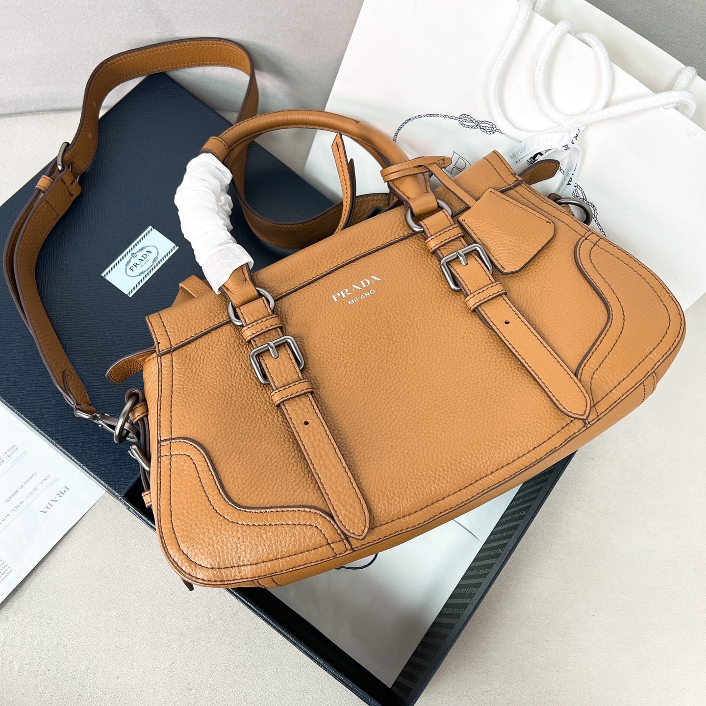 Tote - 1BG604 - карамельный Prada 1BG604