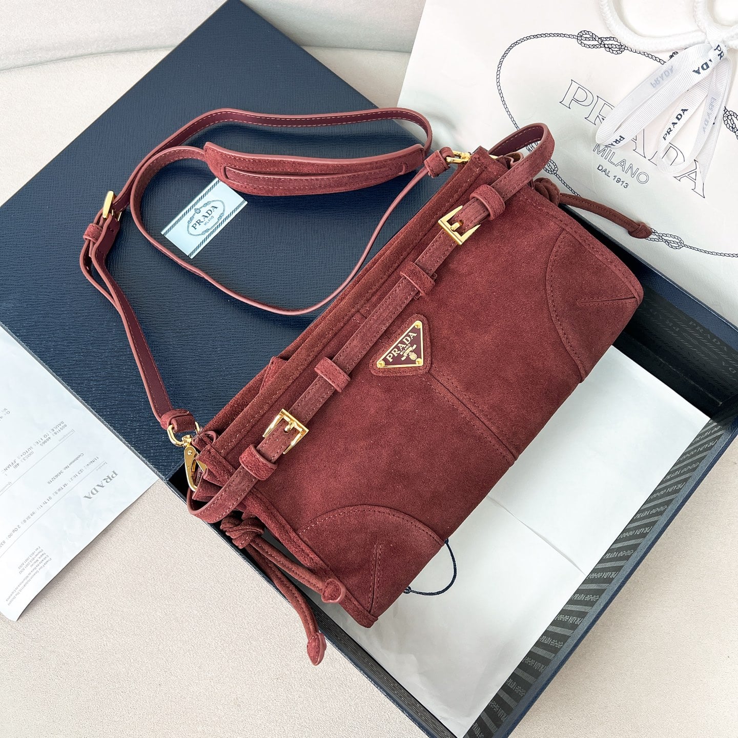 LuxSoft - 1BH215 - бордовый - 0AE3FC Prada 1BH215