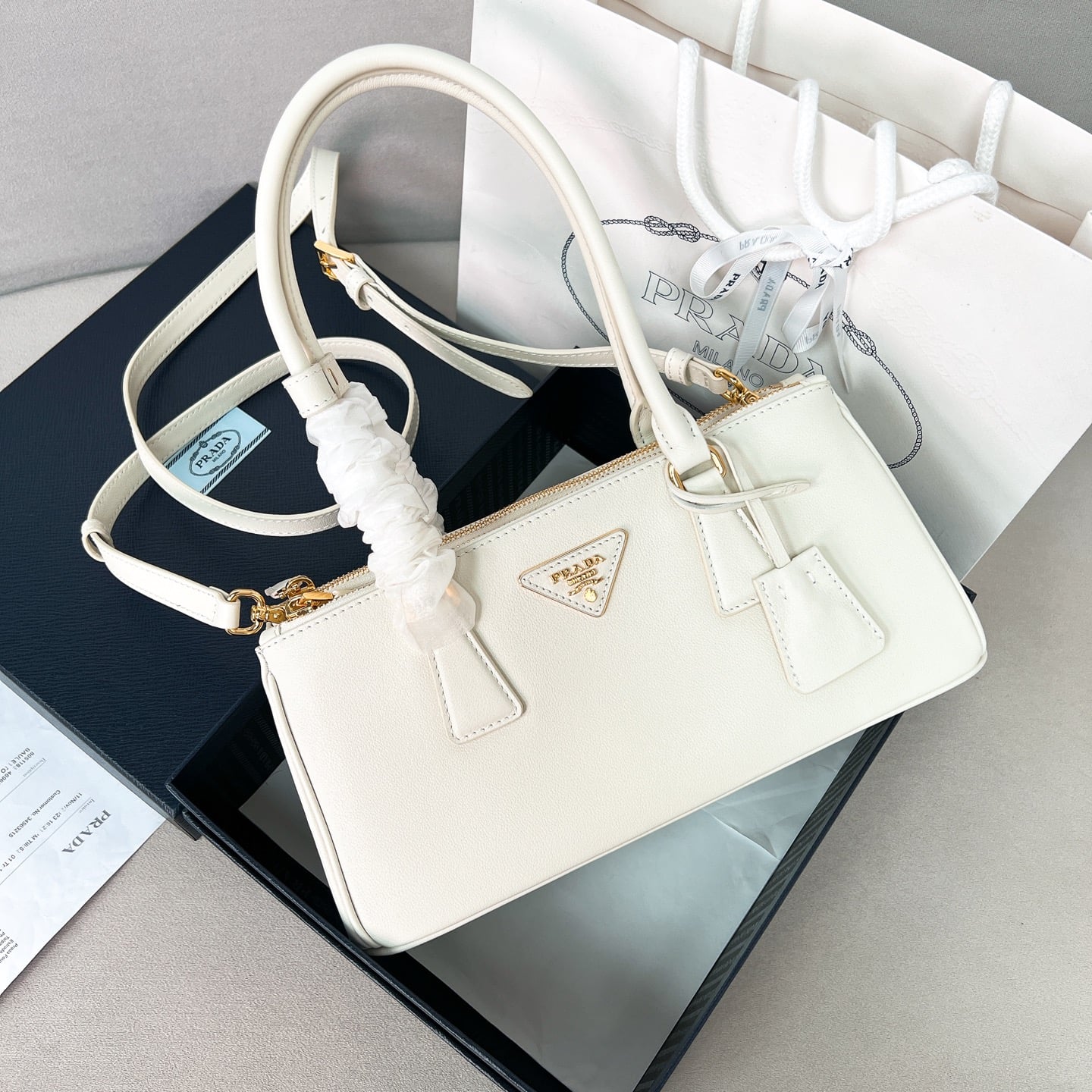 Bag - 1BA457 - белый - A17B97 Prada 1BA457
