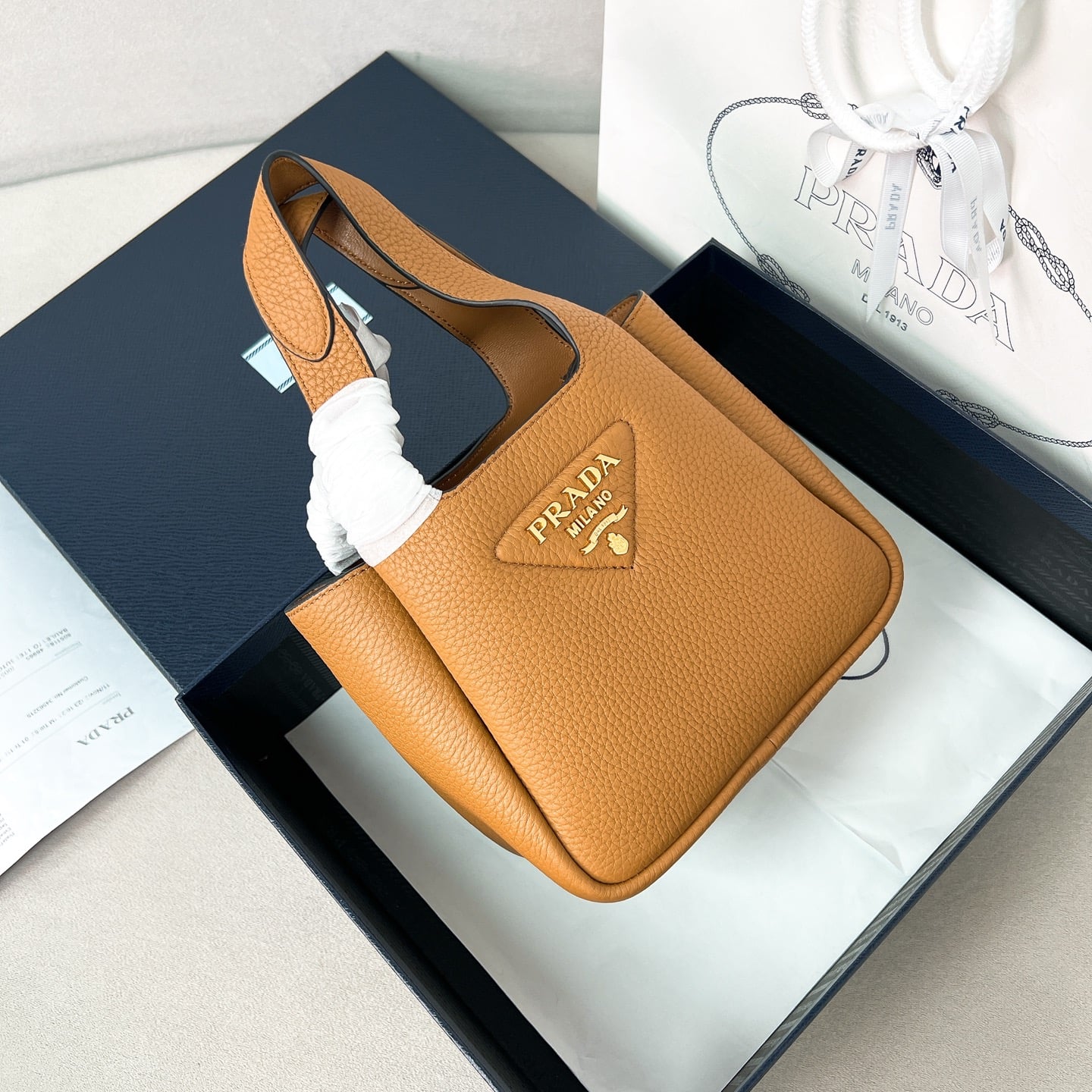 Tote - 1BA349 - карамельный - D1E74D Prada 1BA349