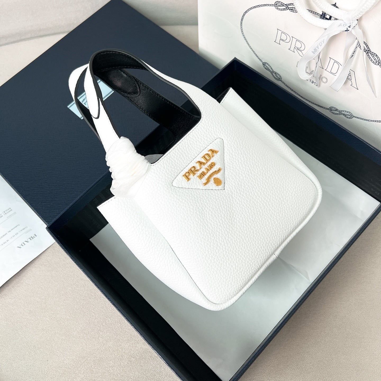 Tote - 1BA349 - белый - 6F0B3F Prada 1BA349