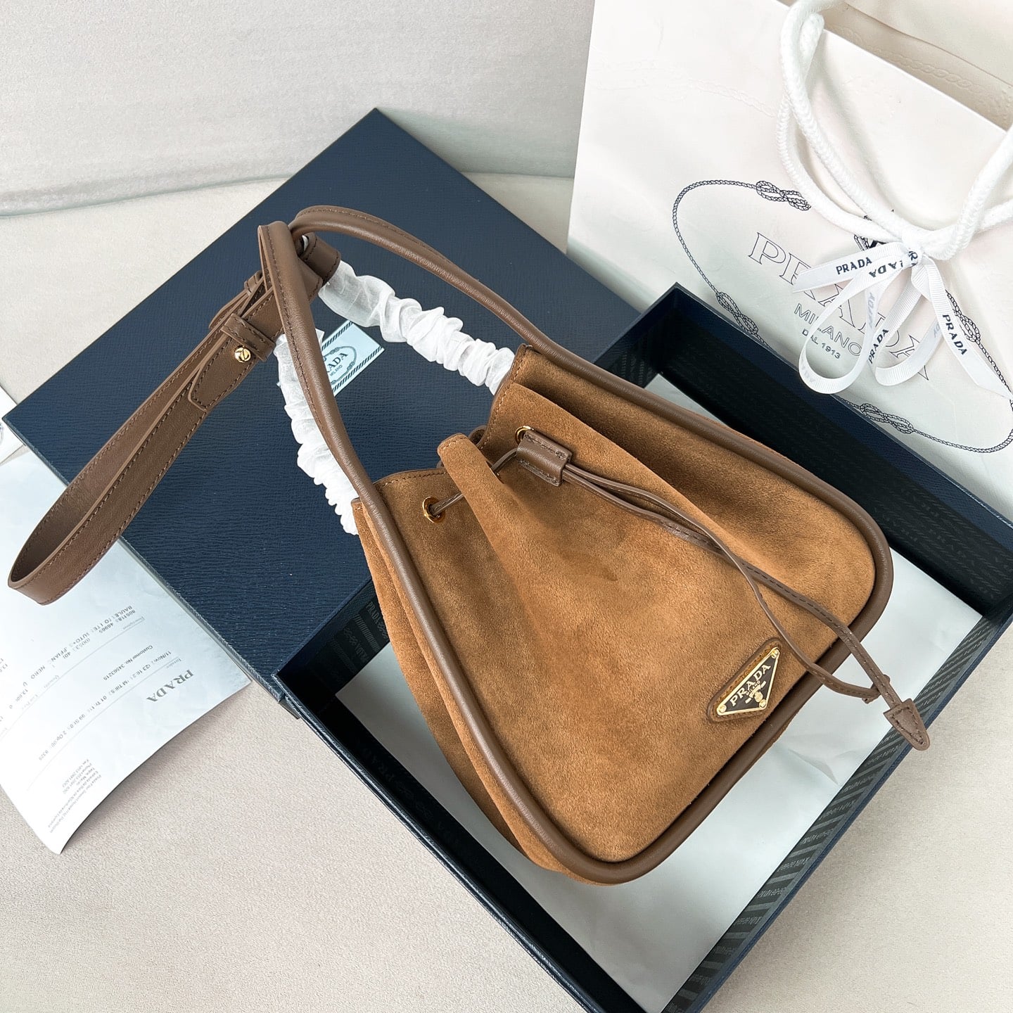 Bucket - 1BE087 - карамельный Prada 1BE087