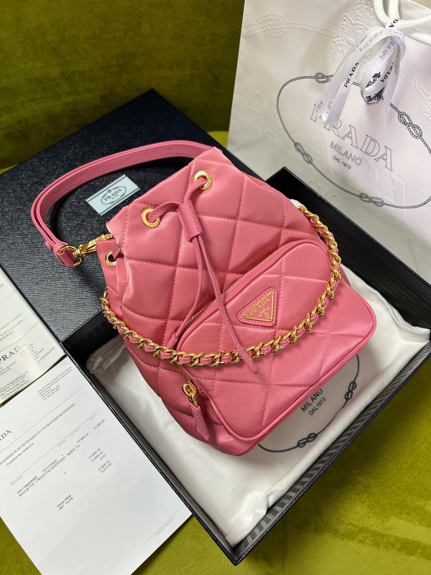 Bucket - 1BH038 - черный, золотистая фурнитура - 556655 Prada 1BH038