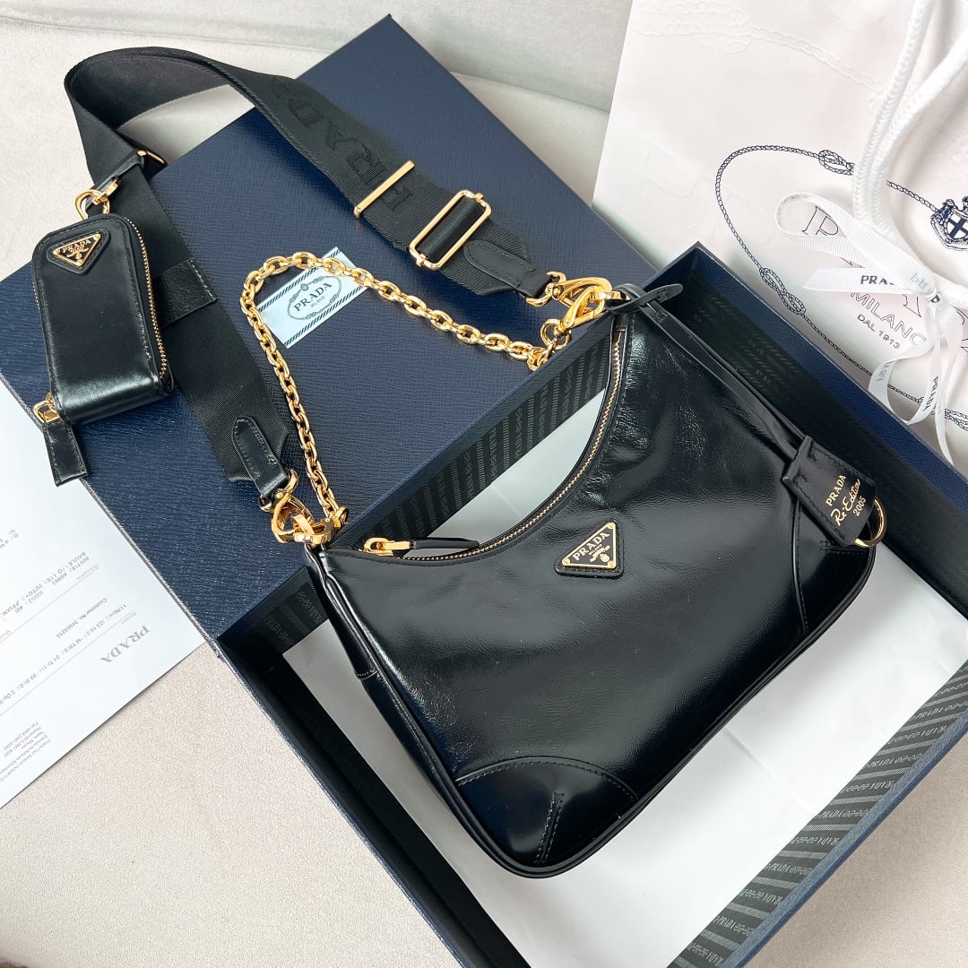 Hobo - 1BH204 - черный - 53FDE7 Prada 1BH204