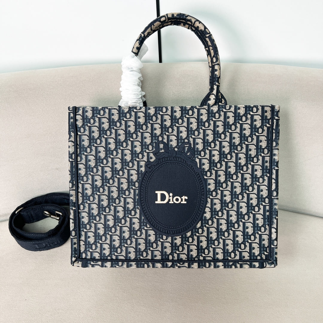 Book Tote - синий - 36x27.5x16.5см - 397DA9 Dior M1354