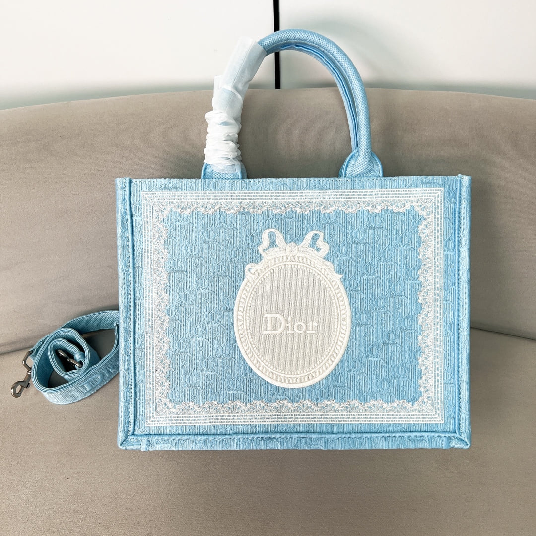 Book Tote - синий - 36x27.5x16.5см - 0DE2E9 Dior M1354