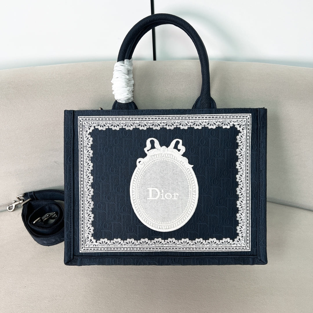 Book Tote - синий - 36x27.5x16.5см - A98275 Dior M1354