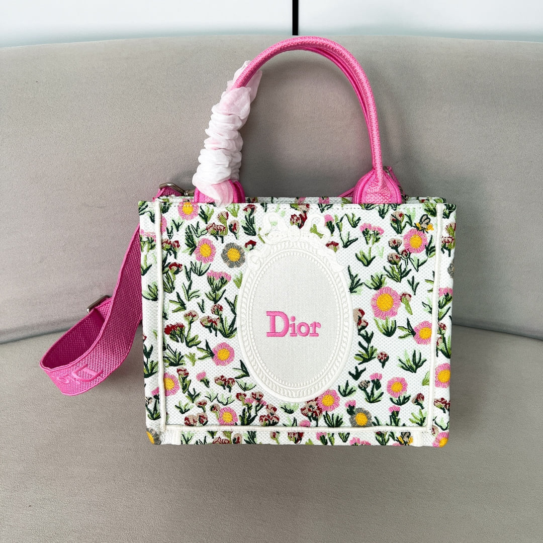 Tote - розовый - 26.5x22x14см Dior M1404