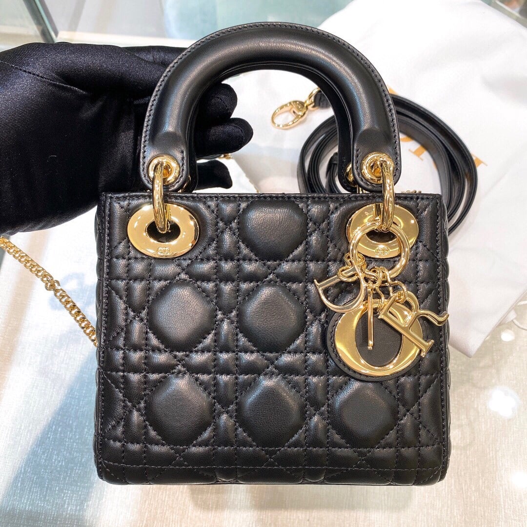 Lady Dior - черный - 17x15x7см - 1B7DEA Dior DOR-UGA5_BDBAA