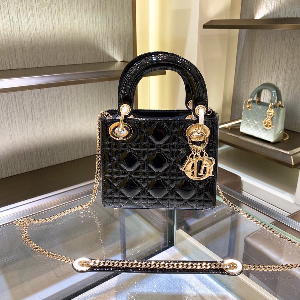 Lady Dior - черный - 17x15x7см - BF9359 Dior DOR-VRKW8VTS6Q