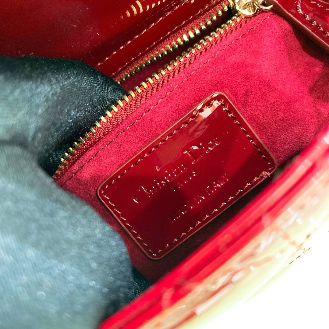 Lady Dior - красный - 17x15x7см Dior DOR-2UCAC5HJMQ