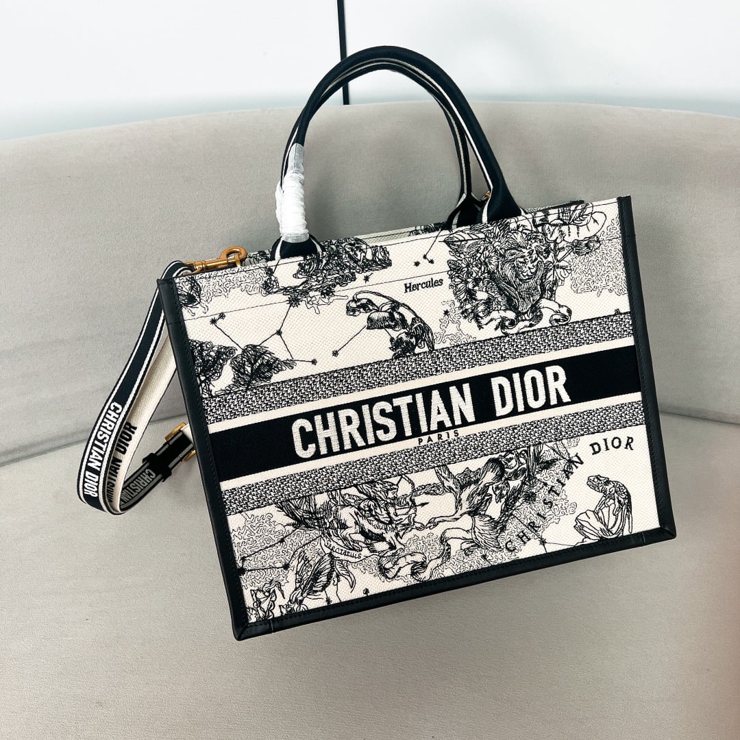 Book Tote - черный - 36.5x28x17.5см - 264436 Dior M1324