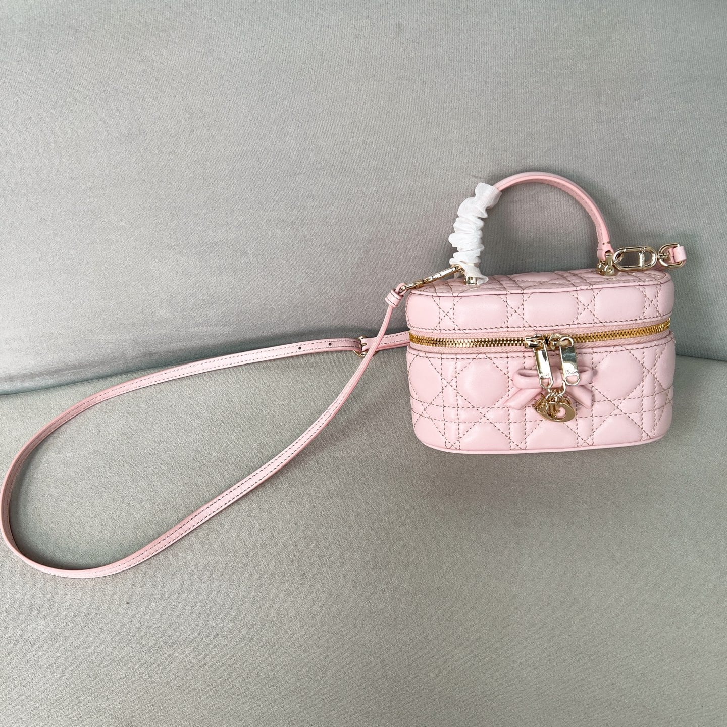 Bag - розовый - 17x10.5x8см Dior S2603